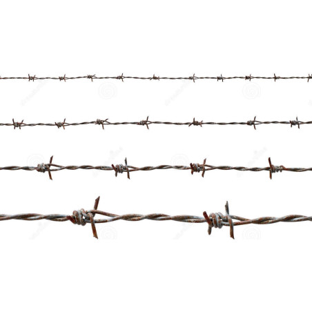 Barbed Wire 12G x 12G x ''4'' x 100 MTR x 15 KGS - H.D - CHN