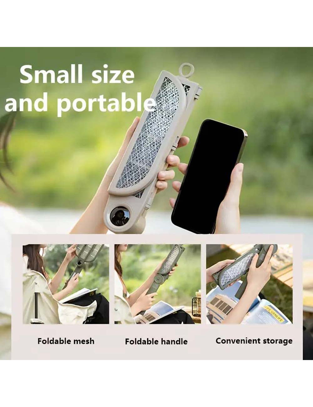 EMS-011 FOLDING ELECTRONIC MOSQUITO SWATTER 9M