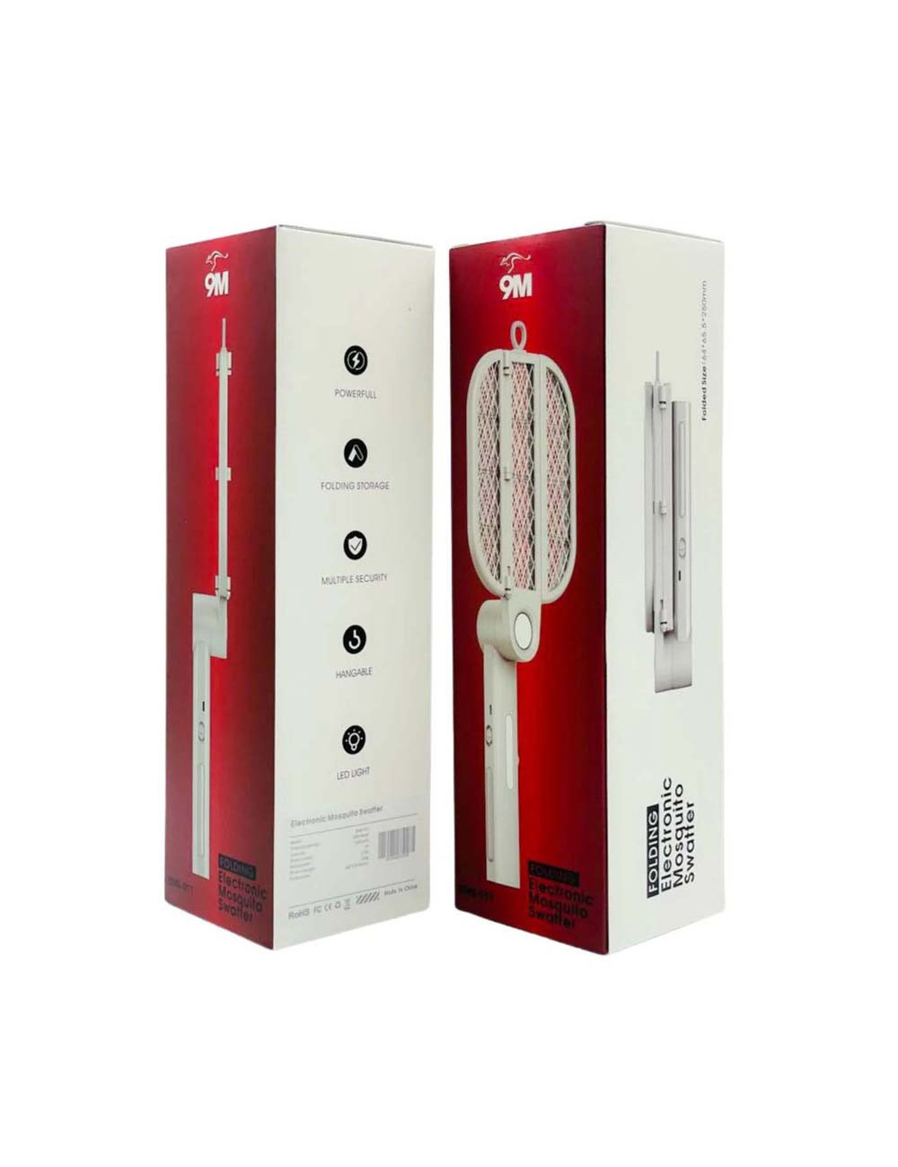 EMS-011 FOLDING ELECTRONIC MOSQUITO SWATTER 9M