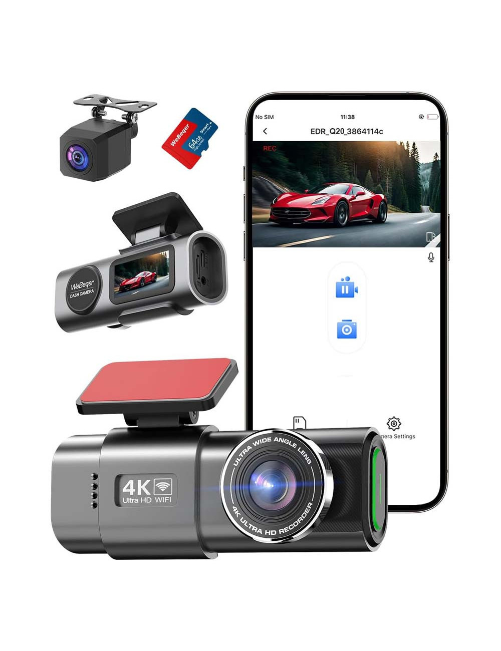 4K ULTRA HD CAR DASH CAMERA