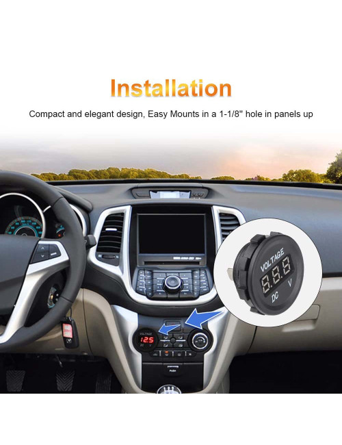 USB005 USB CAR VOLTAGE METTER