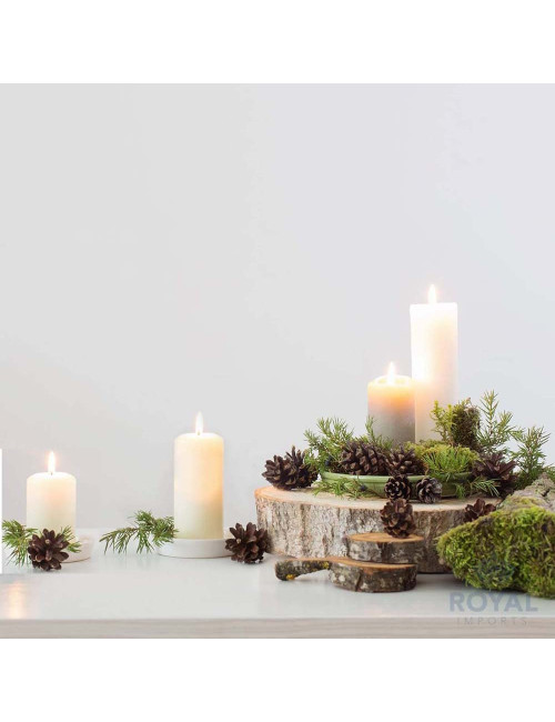 AR-21732-P WAX CANDLE 4 PICES SET