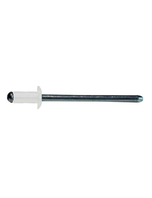 BLIND ALUMINIUM RIVET WHITE 4 x 8 MM