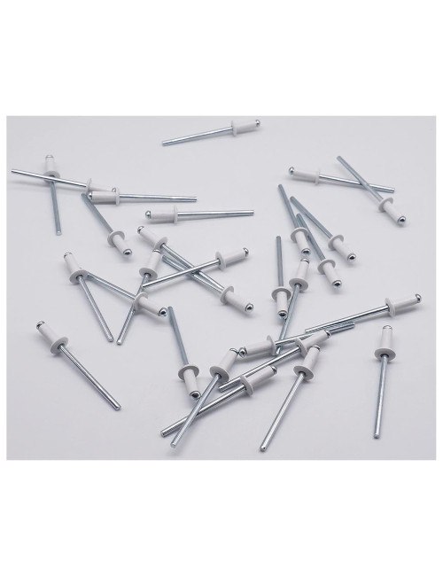 برشام المونيوم ابيض 3.2 × 10.2 بحريني