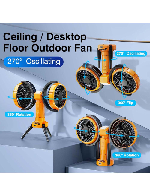 F7300 OUTDOOR FAN WITH LIGHT