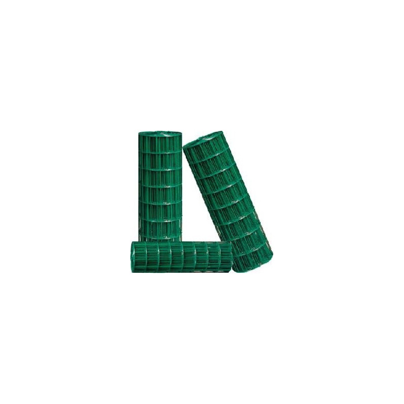PVC COATED WELDED MESH GREEN 16G x 1" x 1.2 x 25 MTR
