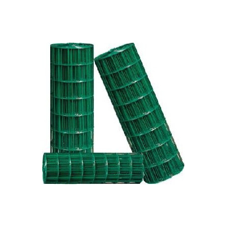 PVC COATED WELDED MESH GREEN 16G x 1" x 1.2 x 25 MTR