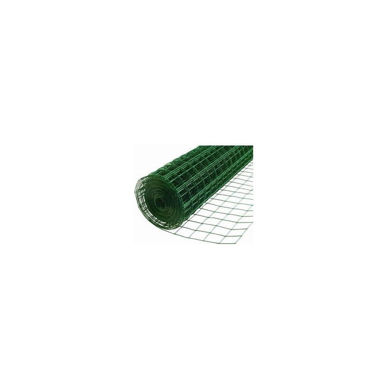 PVC COATED WELDED MESH GREEN 16G x 1" x 1.2 x 25 MTR