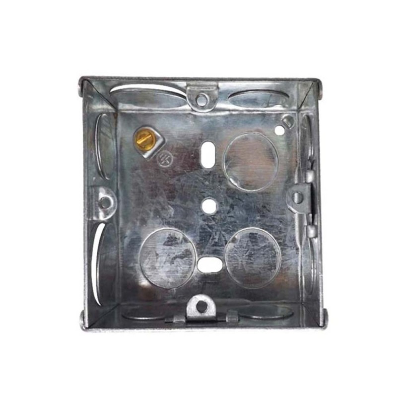بوكس حديد 3×3 فتحة 3/4"مع غطاء اليوسفي