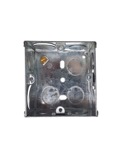 بوكس حديد 3×3 فتحة 3/4"مع غطاء اليوسفي