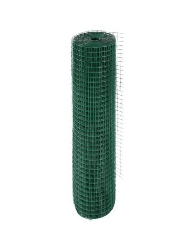 PVC COATED WELDED MESH GREEN 22G x 1/4" x 1.2 x 25 MTR