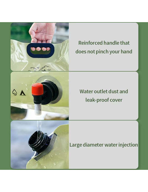 FOLDING WATER BAG 8 LTR