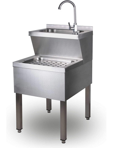 500 X 600 X 850 MM مغسلة استانلستيل
