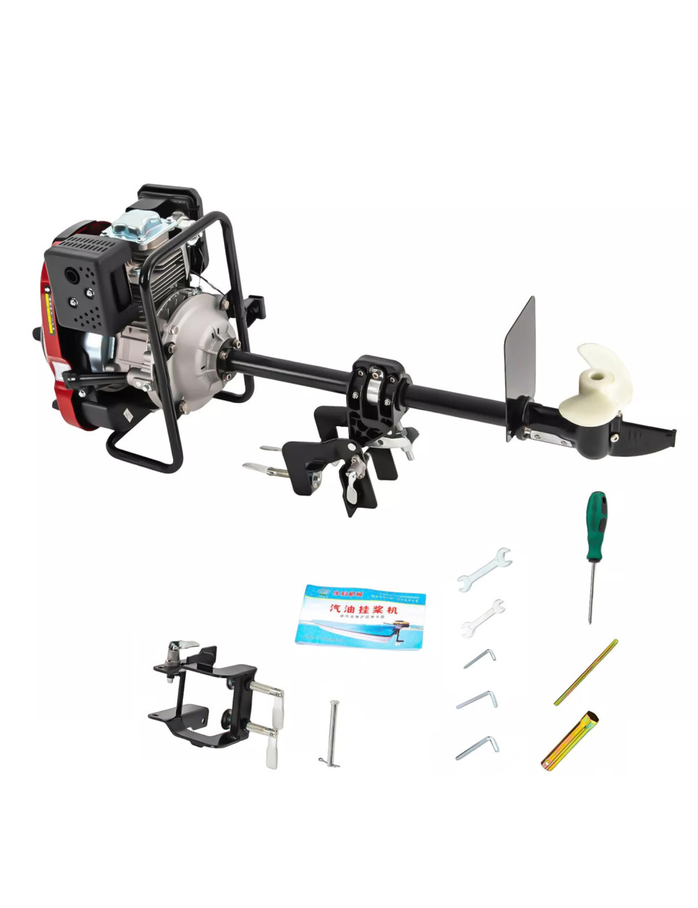 HY-OBM980 GASOLINE BOAT ENGINE WITH-OUT BATTERY HAND OPERATED COIL START WITH-OUT REVERS FUNTION