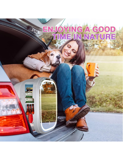 PA-8L CAR REFRIGERATOR WITH MIRROR 8 LTR