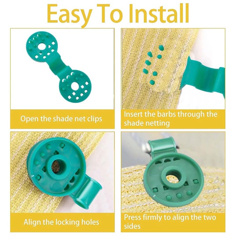 CM-083 SUNSHADE NET HOOK RETAINING GREEN