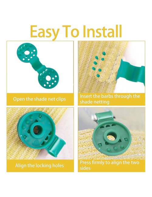 CM-083 SUNSHADE NET HOOK RETAINING GREEN
