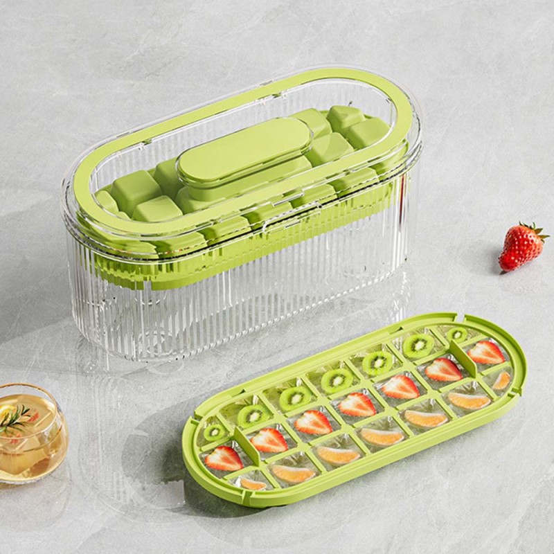 LZH-048 ICE GRIDE BOX SINGLE TRAY GREEN