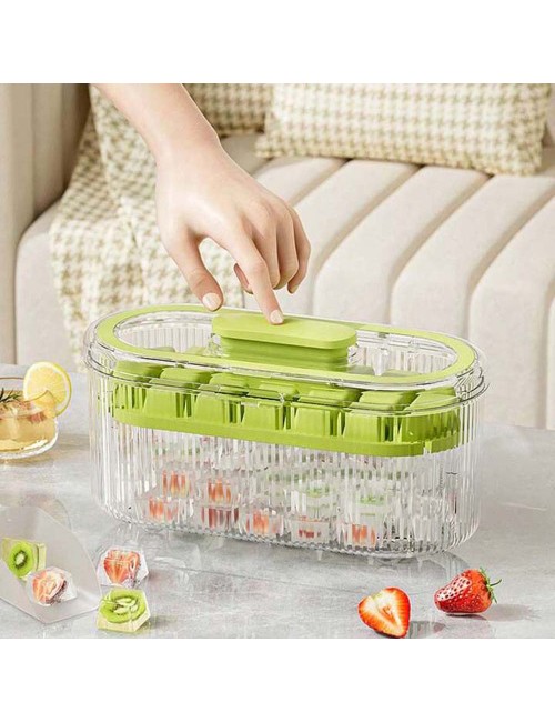 LZH-048 ICE GRIDE BOX SINGLE TRAY GREEN