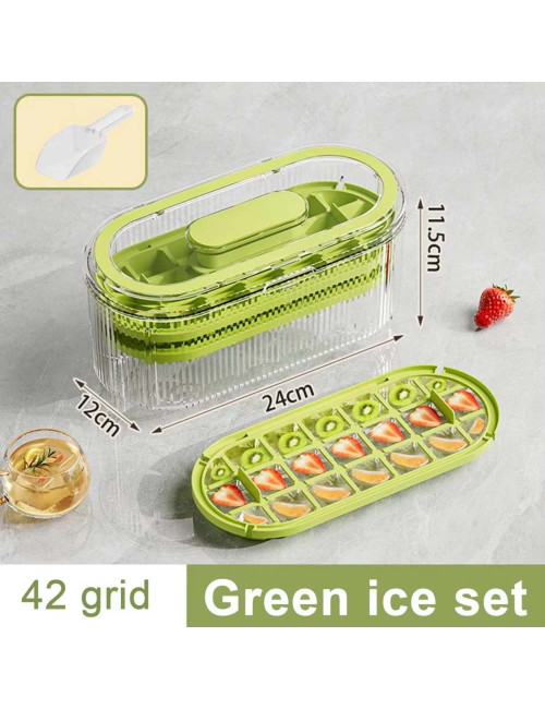 LZH-050 ICE GRIDE BOX DOUBLE TRAY GREEN