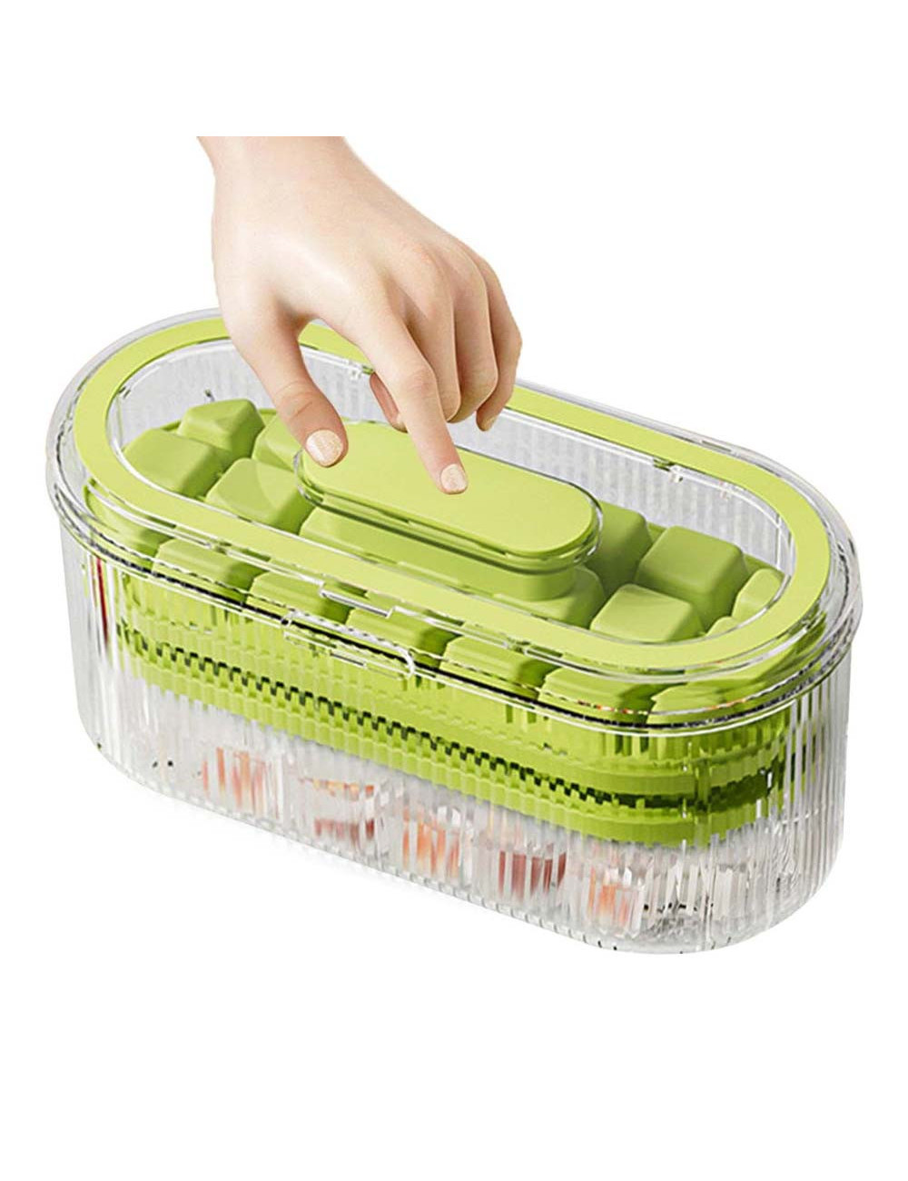 LZH-050 ICE GRIDE BOX DOUBLE TRAY GREEN