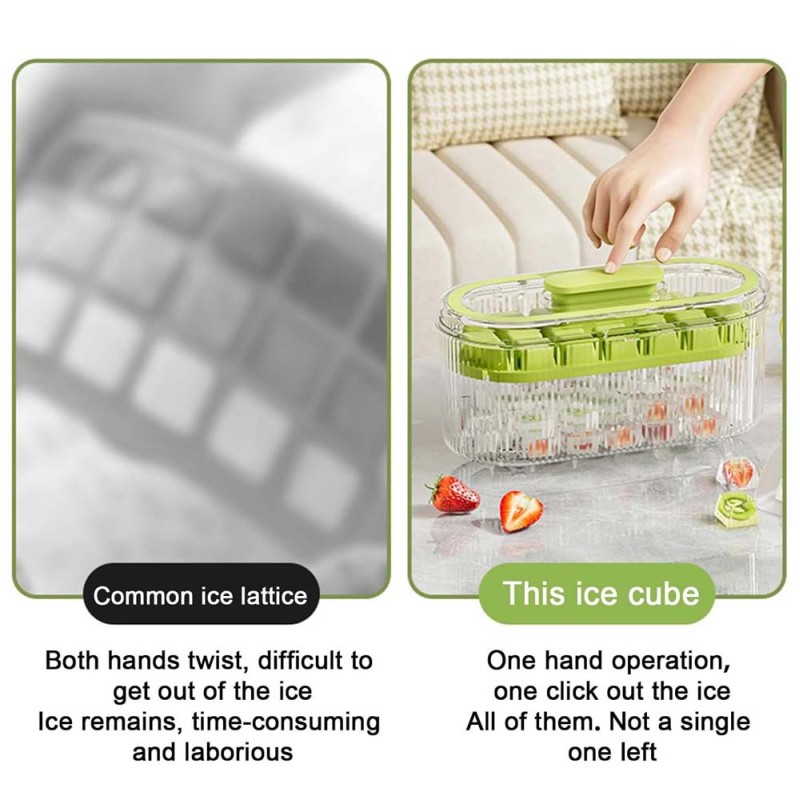 LZH-052 ICE GRIDE BOX TRIPPLE TRAY GREEN