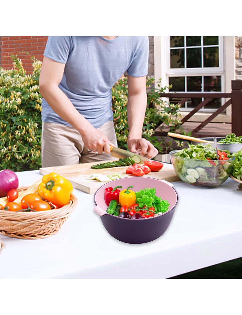 LZH-055 DOUBLE LAYER DRAINAGE BASKET