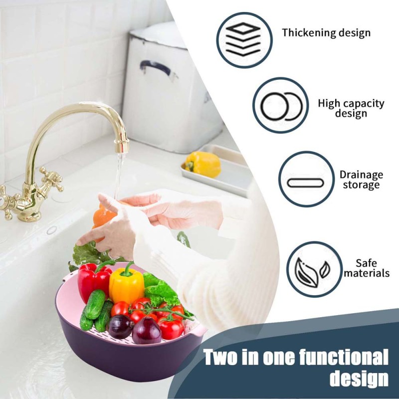 LZH-058 DOUBLE LAYER DRAINAGE BASKET