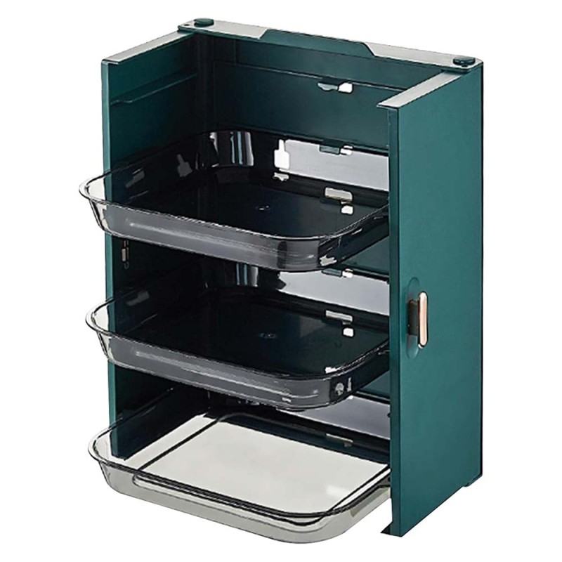 LZH-063 WALL MOUNTED KITCHEN3 LAYER RACK GREEN