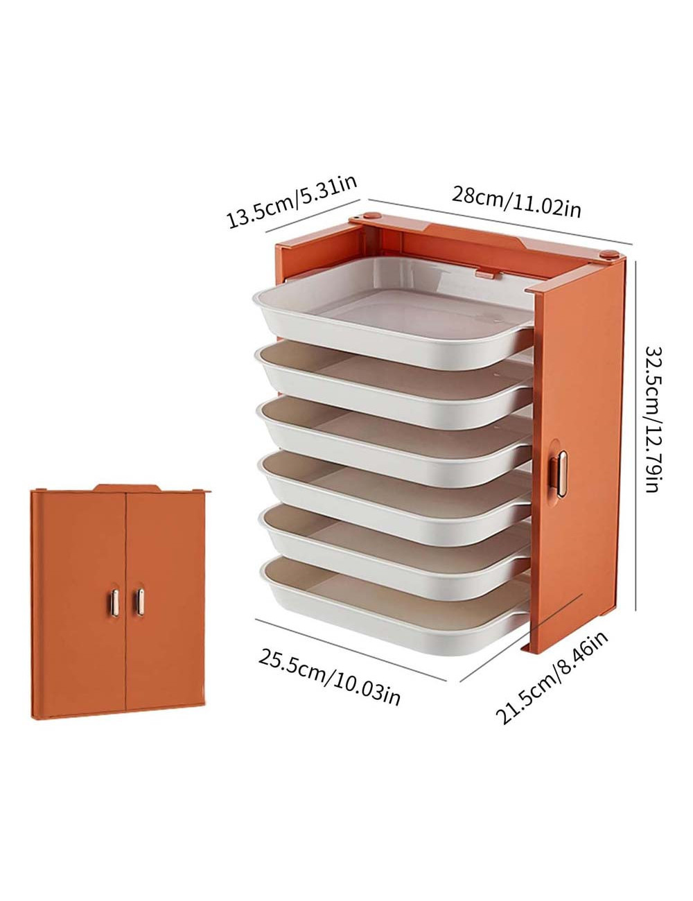 LZH-066 WALL MOUNTED KITCHEN 6 LAYER RACK YELLOW