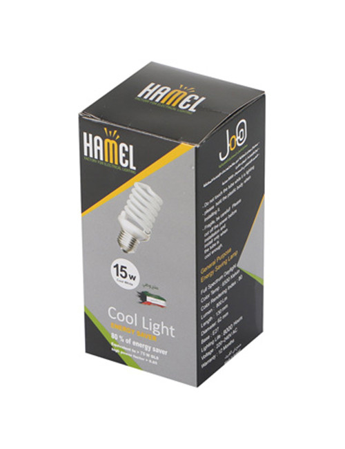 HAMEL لمبة توفير حلزوني 15وات
