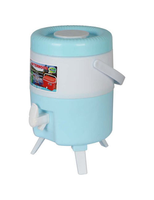 101019 PLASTIC WATER COOLER 5LTR WITH LEG AND GLASS