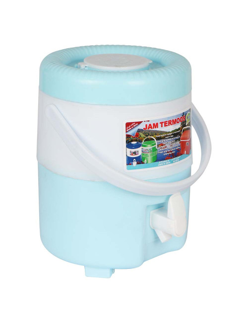 101019 PLASTIC WATER COOLER 5LTR WITH LEG AND GLASS