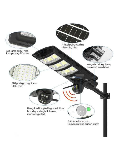 A1 SOLAR CAMERA + LIGHT 300W