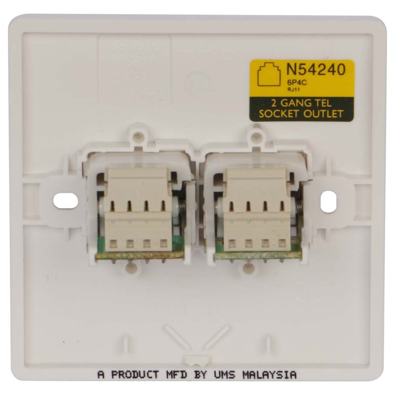 N54240 TELEPHONE SOCKET DOUBLE