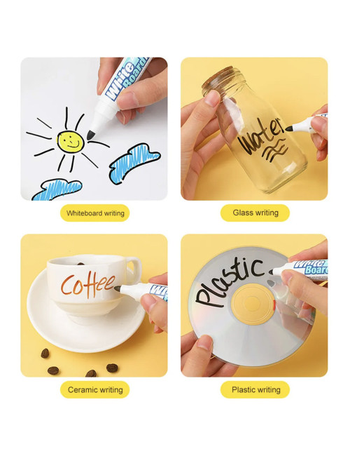 CF-27382 WHITE BOARD MARKER MULTICOLOUR 8PCS+1ERASER