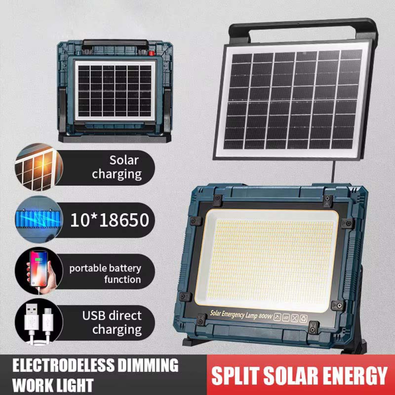 W8121-3 SOLAR EMERGENCY FLOOD LIGHT 800W