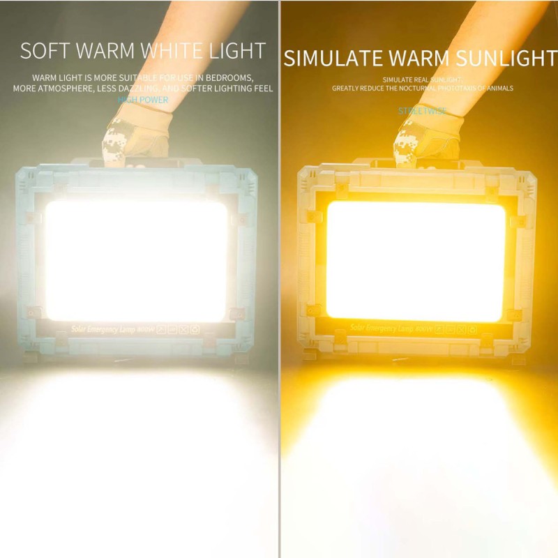 W8121-3 SOLAR EMERGENCY FLOOD LIGHT 800W