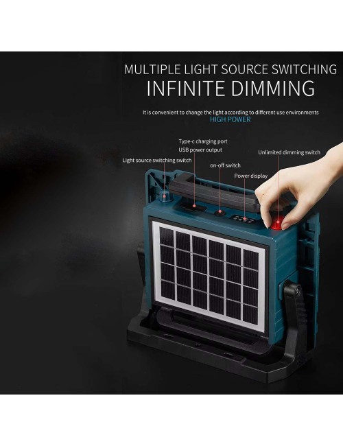 W8121-3 SOLAR EMERGENCY FLOOD LIGHT 800W