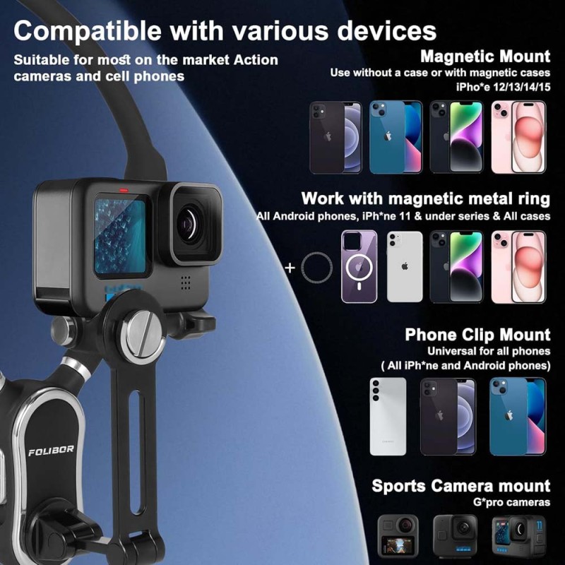 4IN1 SMART PHONE MAGNETIC NECK HOLDER