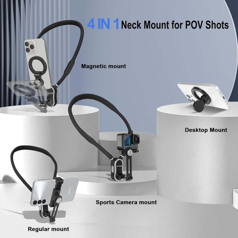 4IN1 SMART PHONE MAGNETIC NECK HOLDER