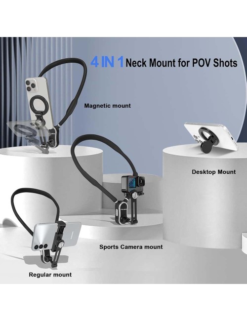 4IN1 SMART PHONE MAGNETIC NECK HOLDER