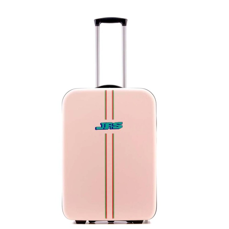 FOLDING TRAVEL TROLLEY BAG 20" PINK