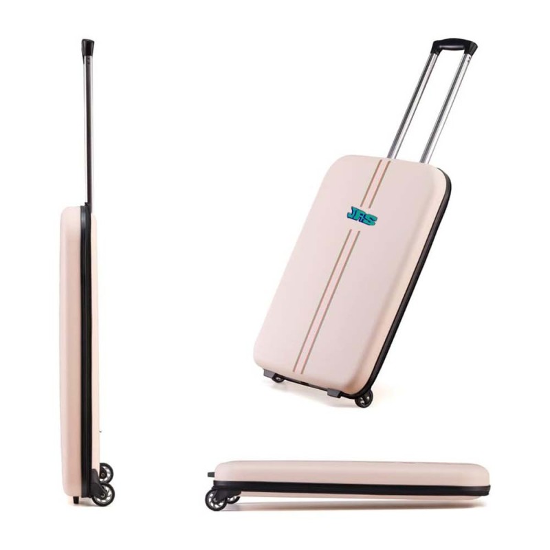 FOLDING TRAVEL TROLLEY BAG 20" PINK