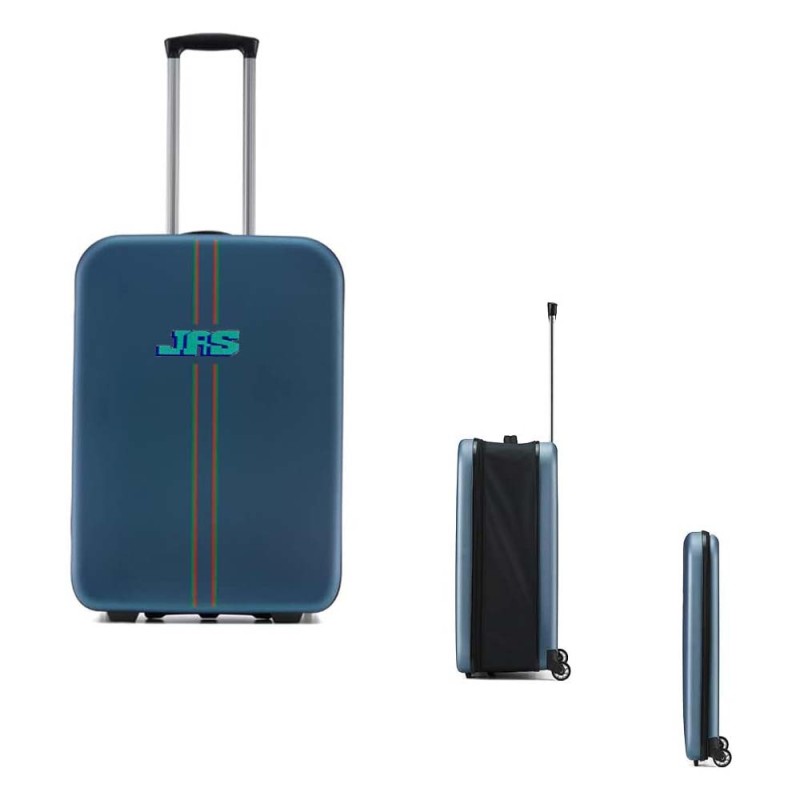 FOLDING TRAVEL TROLLEY BAG 24" BLUE