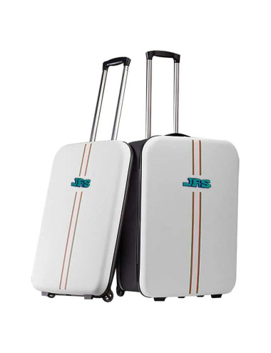 FOLDING TRAVEL TROLLEY BAG 28" SILVER