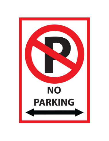 NO PARKING A4 استيكر ممنوع الوقوف