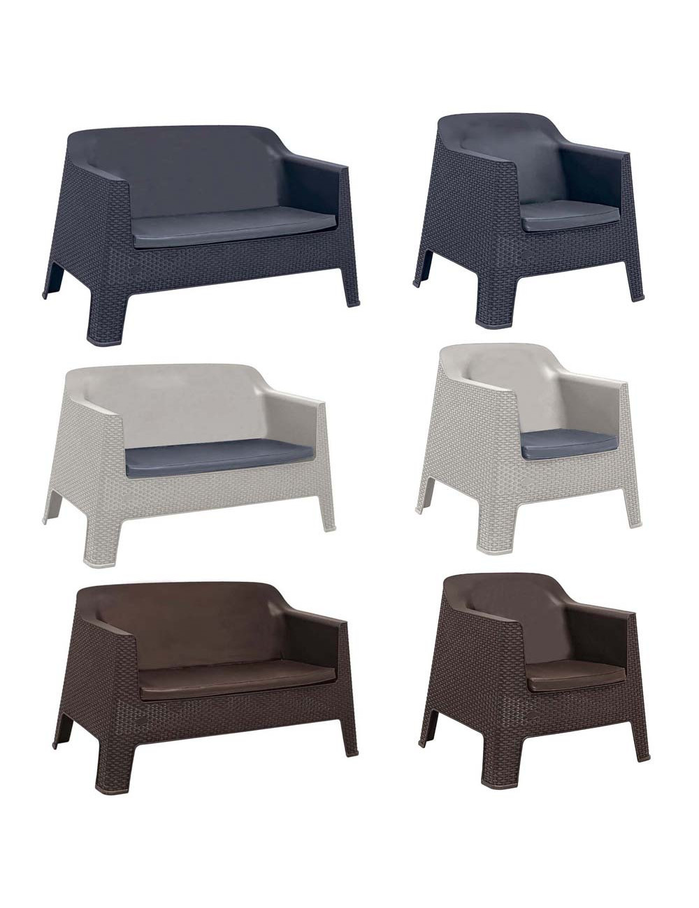 892/891/421 SOFA SET 2SEATER + SINGLE SEATER 2 +TABLE