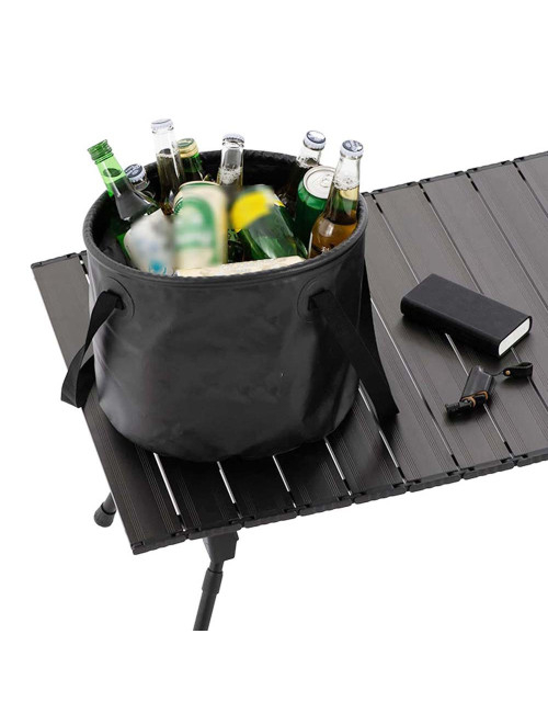 LZH-069 MULTI-PURPOSE FOLDING BUCKET 10LTR BLACK