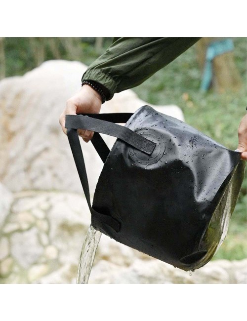 LZH-070 MULTI-PURPOSE FOLDING BUCKET 20LTR BLACK